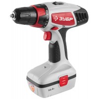 Дрель-шуруповерт ЗУБР "МАСТЕР" аккум, 0-400/0-1150об/мин, 14.4В, эл тормоз, в кейсе, ПРОМО ЗДА-14.4-2