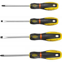 Набор STAYER "PROFESSIONAL" "PROTech": Отвертки, Cr-Mo, эргономичная двухкомпонентная рукоятка, 4шт 25133-H4_z02