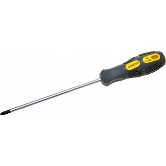 Отвертка STAYER "MAX-GRIP" Regular, Cr-V, намагниченная, PZ №1х200мм 25822-1-200 G