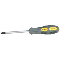 Отвертка STAYER "PROFESSIONAL" "MAX-GRIP" ударная, двухкомпонентная рукоятка, магнит наконечник, Cr-V, PH №3x150мм 25824-3-150 G
