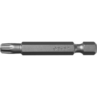 Биты ЗУБР "МАСТЕР", тип хвостовика С 1/4", 50мм, T30, 2шт 26005-30-50-2