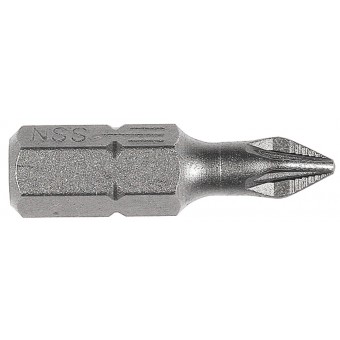 Биты STAYER, хвостовик C1/4", система NSS, PZ №1, 25мм, 10шт 26228-1-25-10