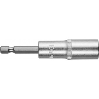Бита KRAFTOOL с торцовой головкой, удлиненная, Cr-V, хвостовик E 1/4", 12мм 26396-12