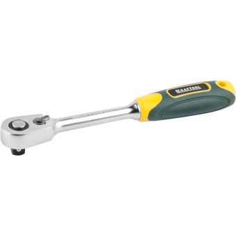 Трещотка для торцовых головок KRAFTOOL "PRO", Сr-V сталь, 60 зубцов, 3/8" 27794-3/8_z02