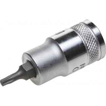 Торцовая бита-головка KRAFTOOL "INDUSTRIE QUALITAT", материал S2, TORX, сатинированная, 1/2", Т20 27905-20_z01