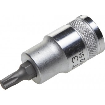 Торцовая бита-головка KRAFTOOL "INDUSTRIE QUALITAT", материал S2, TORX, сатинированная, 1/2", Т30 27905-30_z01