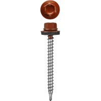 Саморезы СКД кровельные, RAL 3003 рубиново-красный, 29 х 4.8 мм, 2 500 шт, для деревянной обрешетки, STAYER 30300-48-029-3003