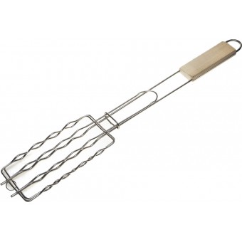 Решетка-гриль GRINDA "BARBECUE" для сосисок, нержавеющая сталь, 170х85мм 424730
