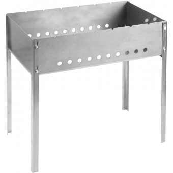Мангал GRINDA "BARBECUE", нержавеющая сталь, толщина 1,5мм, 500х300х500мм 427784