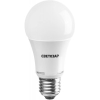 Лампа СВЕТОЗАР светодиодная "LED technology", цоколь E27(стандарт), яркий белый свет (4000К), 220В, 10Вт (75) 44508-75_z01