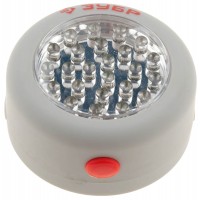 Фонарь светодиодный ЗУБР, 24 LED, магнит, крючок для подвеса, 3ААА 61812